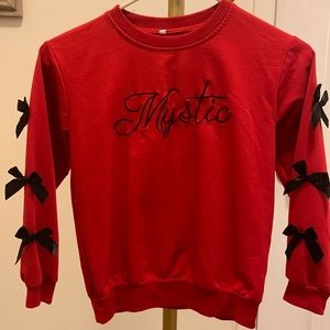 Girl’s. Size 7-8. Red. Light sweater.